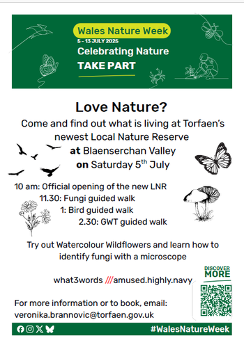 Love Nature event Blaenserchan