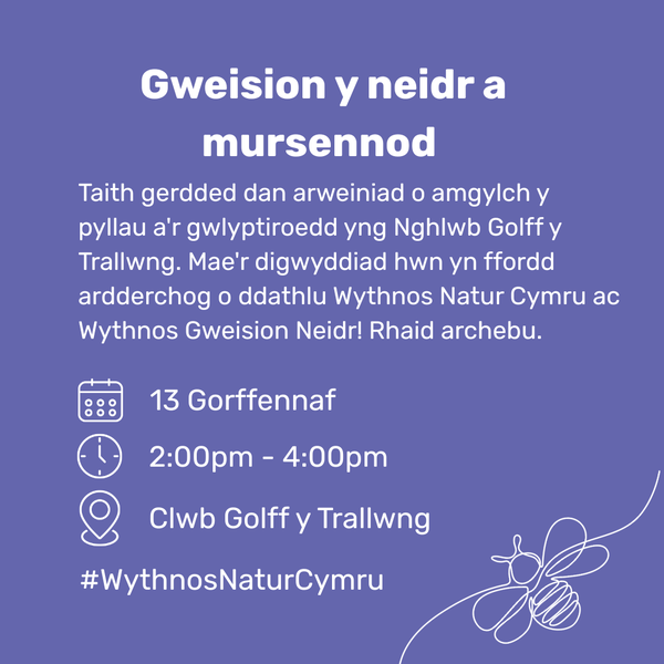 Gweision y neidr a mursennod Y Trallwng