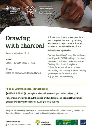 charcoal drawing poster