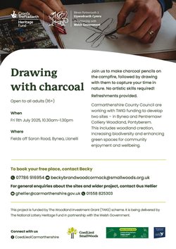 charcoal drawing poster